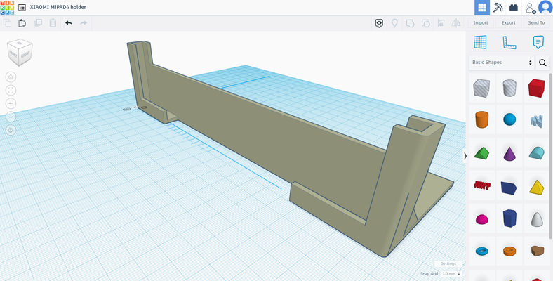 tablette titulaire soutien xiaomi mi tampon 4 by srg1000 art modèles mipad4 3d print model - Mito3D