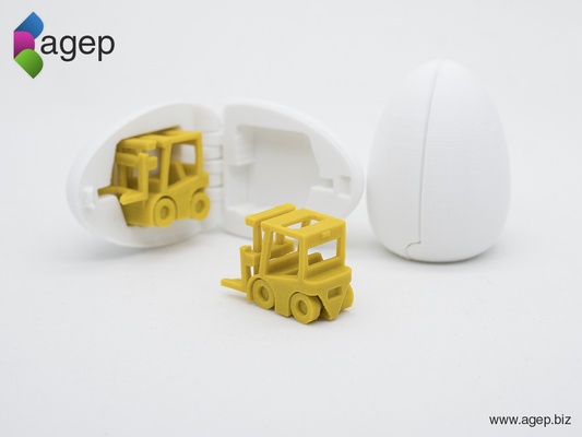 sürpriz yumurta 2 küçük çatal asansör by agepbiz hobi kendin yap araçlar oyuncak kıyaslama hediye baskı yeri kamyon forklift paskalya yumurtası şeytani kinderegg kreş çorap stres testi 3d print model - Mito3D