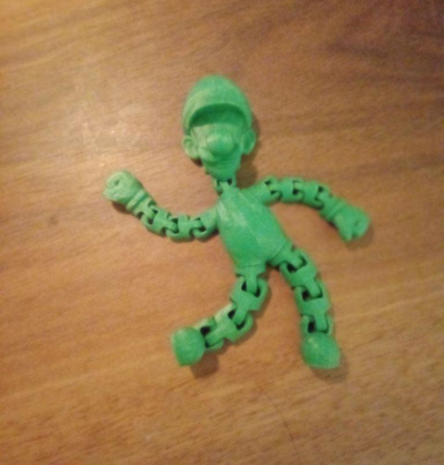 esnek luigi yeniden karıştırılmış by kaleb08 araçlar gadget'lar mario 3d print model - Mito3D