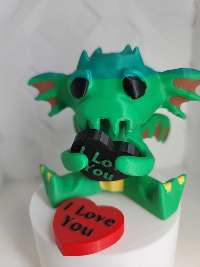 cthulhu san valentino by enchantsy3d arte sculture 3d print model - Mito3D