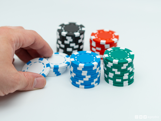 çift renk poker cips by agepbiz oyuncaklar oyunlar pokerchip idex renkli kart 3d print model - Mito3D