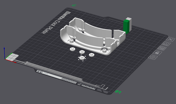 bambolotto bobina titolare supporto cuscinetti remixato by frankymorello 3d stampante accessori portafilo portabobina filamento guida 3d print model - Mito3D