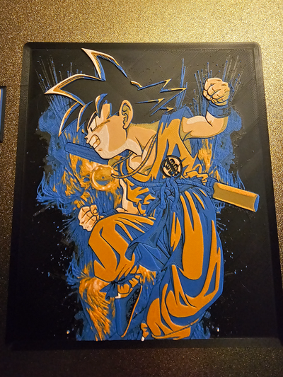 kind goku dragon ball hutschmiede by think3d generativ 3d modell lithophan anime tv film serie drachen son sohn 2d kunst 2dart 3d print model - Mito3D