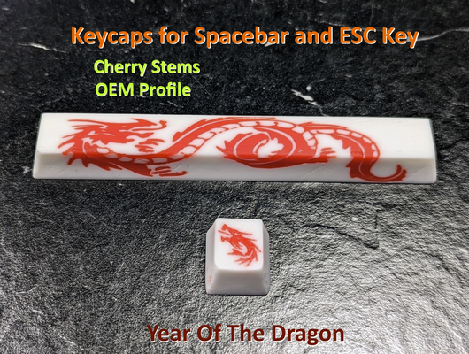 dragon keycaps spacebar esc-key by blecheimer hobby & diy esc 3d print model - Mito3D