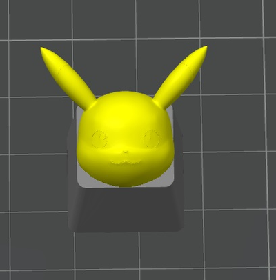 pokemon pikachu keycap ciliegia mx tastiere by bayfaire passatempo fai elettronica chiave cap tastiera accessorio computer accessori 3d print model - Mito3D