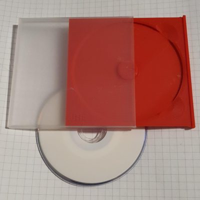 durum kılıf a tek mini cd 80mm by evet 42 araçlar gadget'lar dvd cd kutusu 3d print model - Mito3D