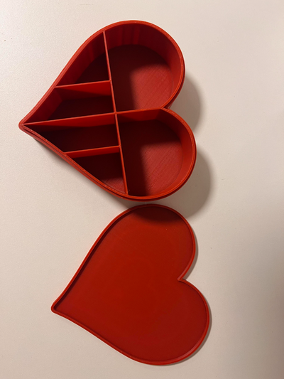 herz schmuck box by cz32532 werkzeuge veranstalter valentinstag süßigkeiten rot rosa geschenk 3d print model - Mito3D