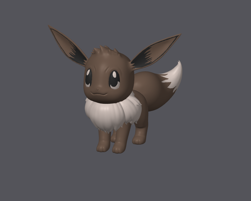 eevee 5cm by frankymorello arte sculture pokemon 3D print model - Mito3D