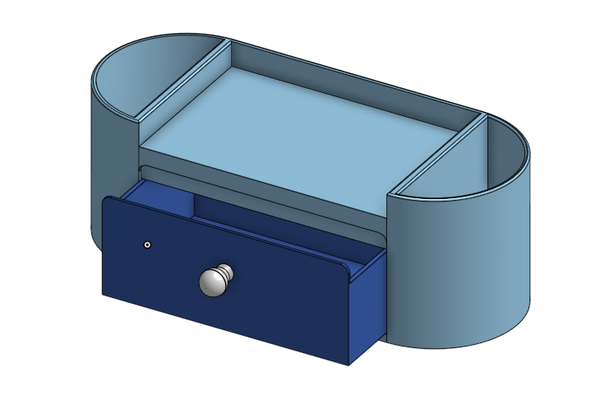 schreibtisch veranstalter schublade by lmc design haushalt büro organisation stift halter unterstützung arbeit modern 3d print model - Mito3D