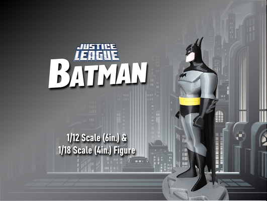 batman animated justice league unlimited figure by chiz m art sculptures series btas dc characters figures comics 3d print model - Mito3D