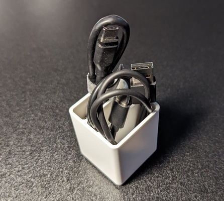 gridfinity triple space cable holder by jakokln tools organizers cablemanagement 1x1 cableholder 1x1gridfinity 3d print model - Mito3D