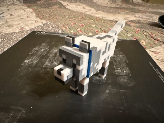 minecraft gezähmt wolf mehrfarbig by nutzer 3673726006 spielzeuge spiele zeichen multi farbe 3d print model - Mito3D