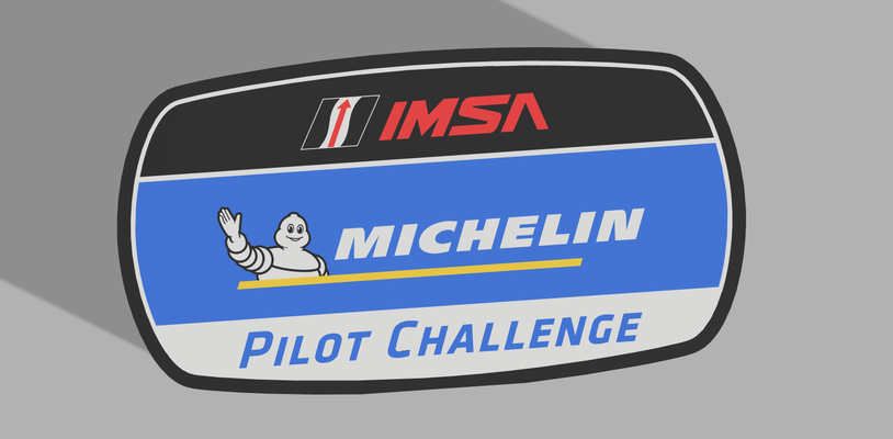 michelin pilot challenge - lightbox by freedom 3d prints art signs & logos imsa racing car gt3 gt4 formula 1 f1 hypercar 3d print model - Mito3D