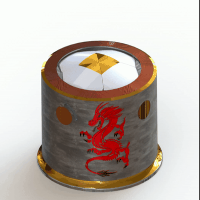 superbox - dragon gift box by 3dxav education models giftbox mechanism 3d print model - Mito3D