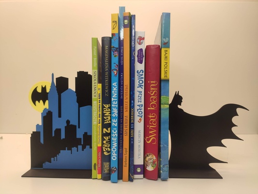 batman gotham serre livres by sevro ménage décor 3d print model - Mito3D
