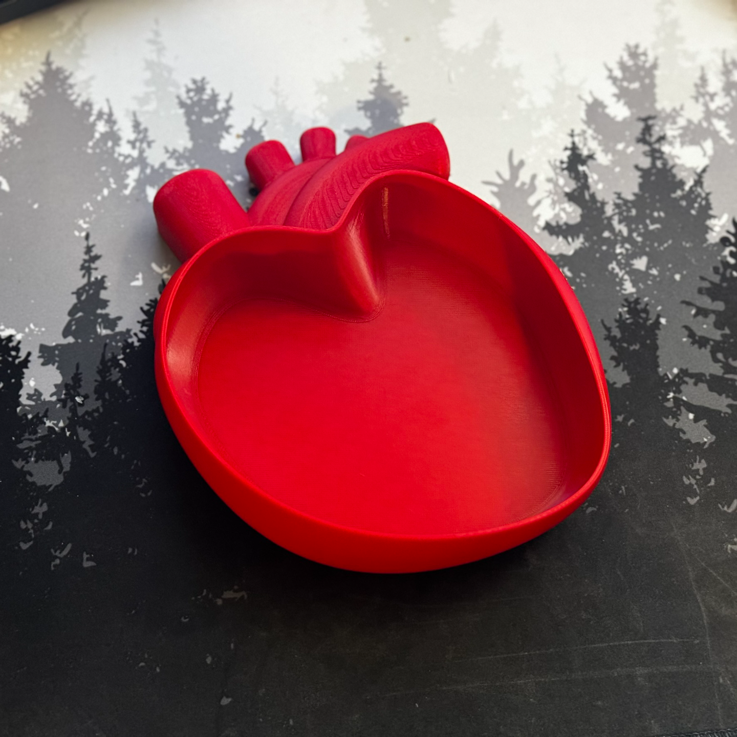 corazón cuenco anatómico by josh 3d casa decoración bandeja dulce amor enamorado san valentin 3D print model - Mito3D