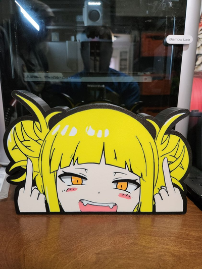 himiko toga my héroe academia by bromigo77 arte señales logos led ligero caja ligera anime dibujos animados 3d print model - Mito3D