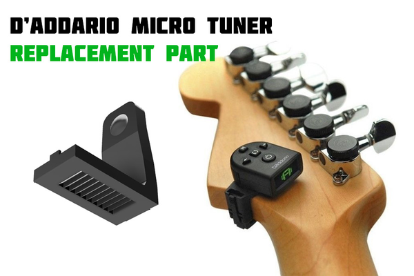 d'addario mini guitar tuner - repair by albi27 hobby & diy music replacement daddario 3d print model - Mito3D