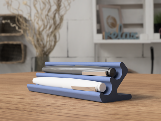 penna titolare supporto in piedi by sabredesign domestico ufficio porta capestro montare deco moderno design stilografica fontana stift stifthalter matita scrivania organizzatore accessori organizzazione 3d print model - Mito3D