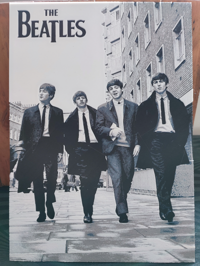 4-color hueforge beatles poster by avdh 1983 art 2d 3d print model - Mito3D