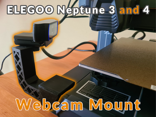 elegoo neptune 3 4 webcam mount clip on by molodos 3d printer accessories upgrade camera holder 3dprinter cam observation neptune3 neptune3pro neptune3max neptune3plus neptune4pro neptune4 neptune4plus neptune4max 3d print model - Mito3D