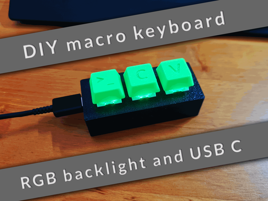 customizável faça macro teclado rgb retroiluminado usb c by molodos ferramentas aparelhos arduino chave mx cereja cherry mx usbc projeto colar personalizado luz fundo cópia macroteclado fluxo pilha 3d print model - Mito3D