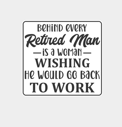 retired man - sign by thor3d generative 3d model my woman funny 3d print model - Mito3D