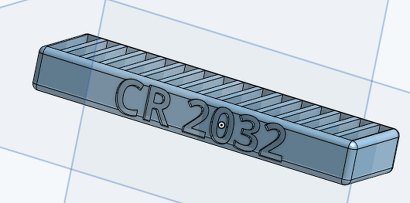 16 cr2032 battery holder by albert tools organizers 3d print model - Mito3D