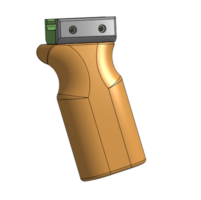 pistola presa picatinny by burmanatorxz giocattoli giochi 3d print model - Mito3D