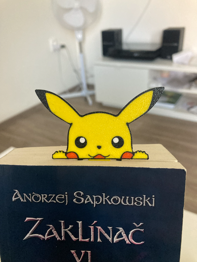 pokemon pikachu segnalibro by yakubhroch arte 2d sottobicchiere 3d print model - Mito3D