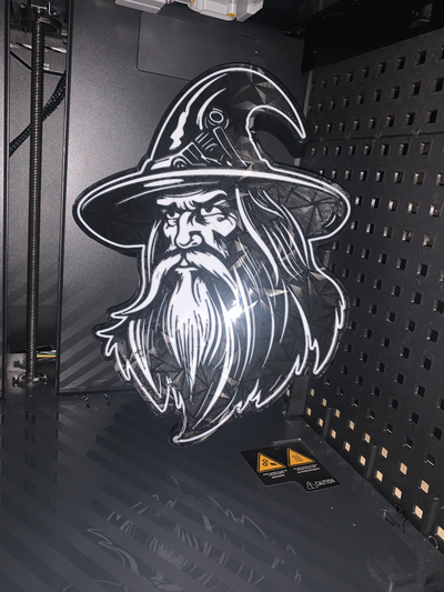 wizzard zauberer led lightbox by gare-sb art signs & logos ligthbox 3d print model - Mito3D