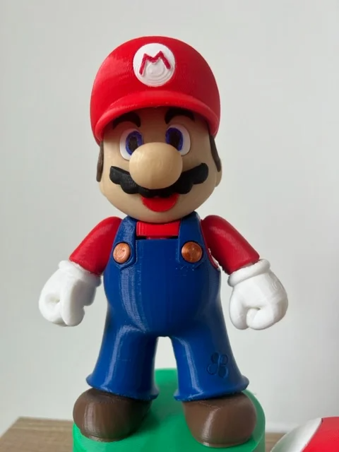 súper mario acción figura remezclado by xentobi juguetes juegos x1c x1 p1p p1s p1series ams amslita figura 3D print model - Mito3D