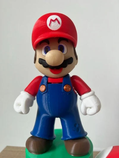 súper mario acción figura remezclado by xentobi juguetes juegos x1c x1 p1p p1s p1series ams amslita figura 3d print model - Mito3D