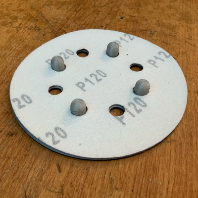 sanding paper mounting jig helper orbital sanders - sizes of sandpaper as 115 125 150 225 mm by teslapunk tools machine sander orbitalsander sandingpaper random 125mm 115mm 150mm gls51 gls1 gls2 gls15 gls74 gls27 gls5 gls4 gls52 225mm gls3 3d print model - Mito3D