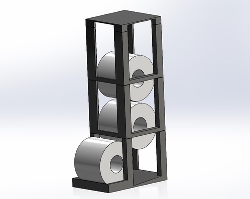 toilette papier spender halter unterstützung by ap ingenieurwesen haushalt haus modelle fußboden kabinett toilettenpapier 3d print model - Mito3D