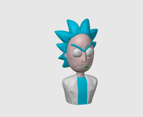 almiar sanchez busto morty by proyectofilamento arte esculturas tv comedia enredo personaje esculpir gracioso 3d print model - Mito3D