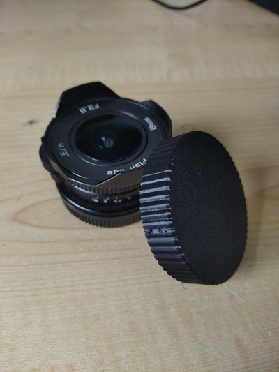 fisheye cap - camera lens protection cover by ap engineering hobby & diy fish wide eye widelens 3d print model - Mito3D