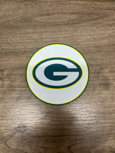 green bay packer coaster by cf3d designs household house models nfl packers set 3d print model - Mito3D