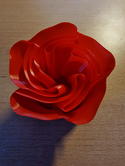 spirale vaso rosa remixato by nobody28 domestico arredamento fiore vasomodus 3d print model - Mito3D