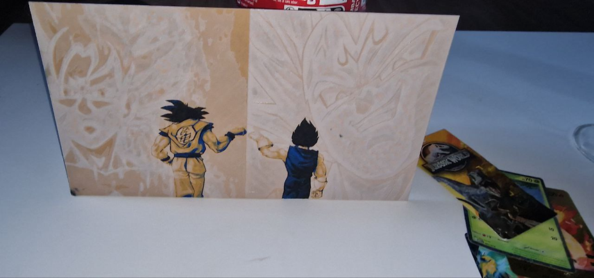 dbz vegeta goku by bikidu24 haushalt dekor 3d print model - Mito3D