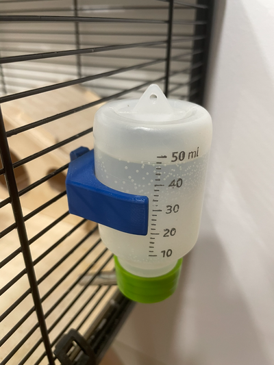 water holder hamster cage by peprinter household pets hamsterhouse pet accessories 3d print model - Mito3D