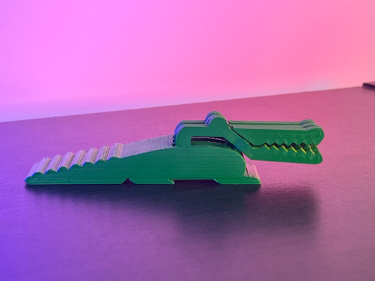 chipclip krokodil by mef designs haushalt haus modelle clip snack snackclip 3d print model - Mito3D