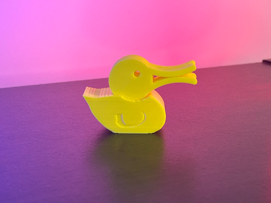 chipclip duck remixed by meaf designs household house models chip snack snackclip duckclip 3d print model - Mito3D