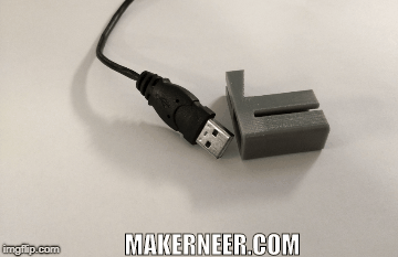 usb askı kanca by makereer ev halkı ofis bilgisayar tpu kulaklık organizasyon 3dprinter masa düzenleyici şeytani tutucu yardımcı 3D print model - Mito3D