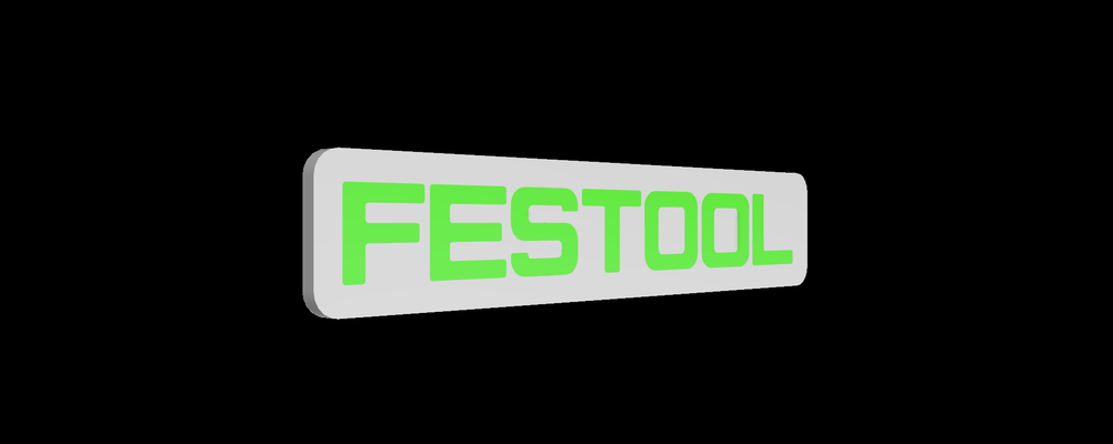 festool magnético logotipo by klauskolbe007 arte sinais logotipos distintivo 3d print model - Mito3D