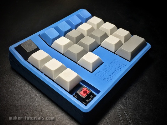 mechanical gamepad macro pad cherry mx or gateron switches by bendim tools gadgets arduino controller cherrymx mechanicalkeyboard thingiverse arduinopromicro 3d print model - Mito3D