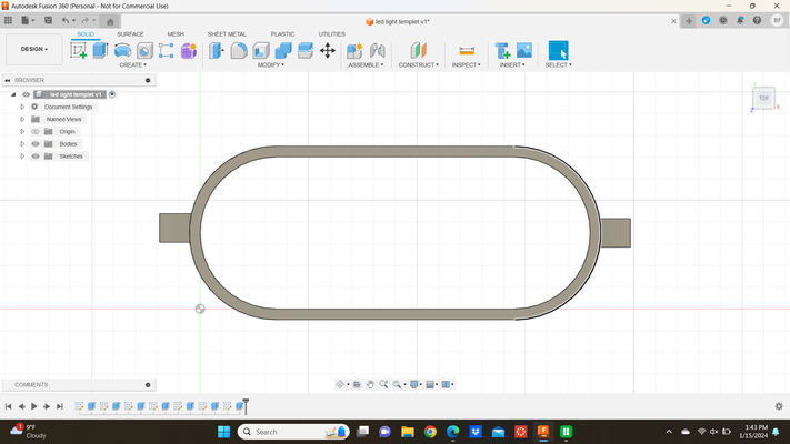 oval reboque conduziu têmpora by frickebrandon44 3d impressora teste modelos 3d print model - Mito3D