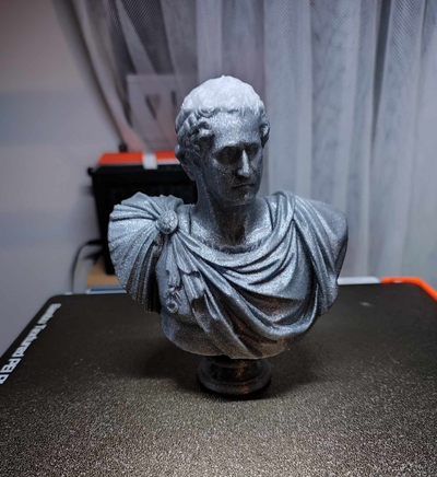 washington busto figura by impactordiy miniaturas arquitectura plata 3d print model - Mito3D