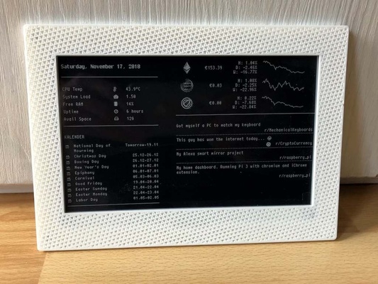 himbeere pi null 7 5 einkommen waveshare rahmen fall mantel by hobby diy elektronik thingiverse 3d print model - Mito3D