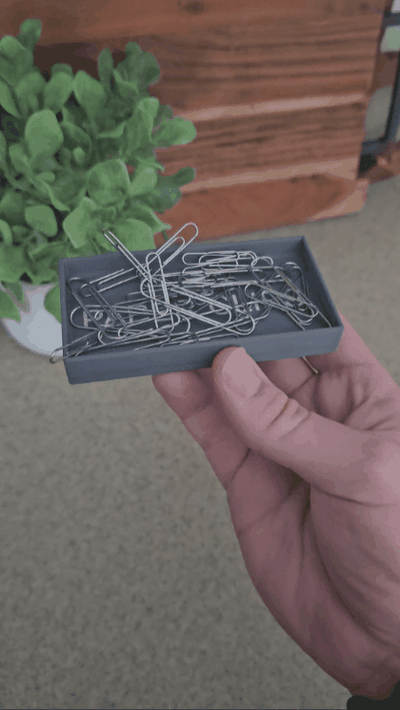 magnetisch papier clip tablett by harz snobz haushalt büro zubehör schreibtisch veranstalter schüssel spielzeug magnet box zusätzl praktisch magnete einfach 3d print model - Mito3D